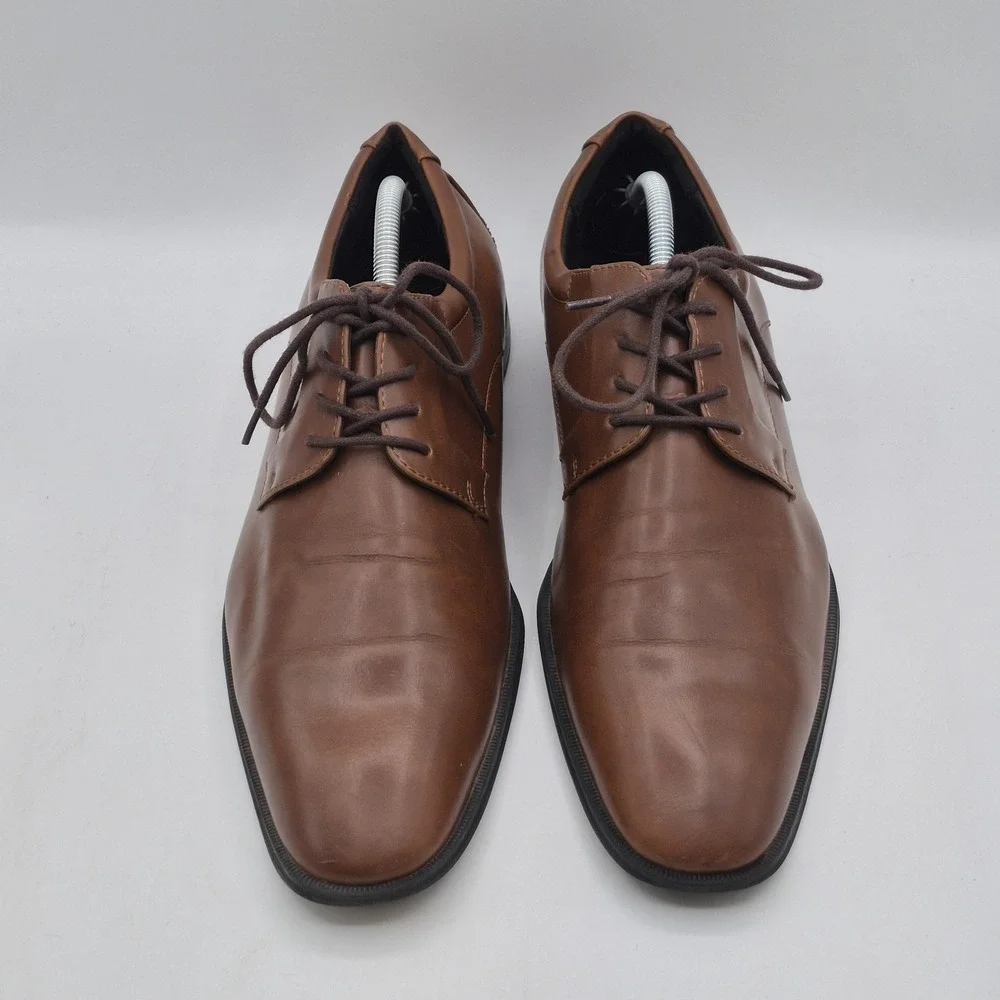 Alfani Andrew Shoes Mens‎ Size 11 Brown Synthetic Oxford Dress Lace Up Plain Toe